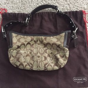 Coach signature small hobo bag